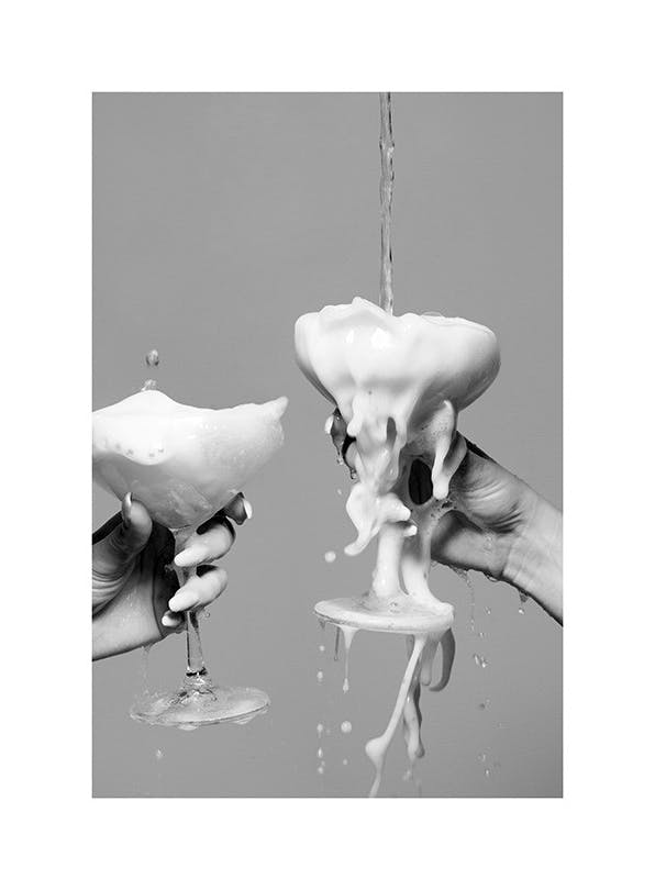 Pouring Champagne Poster (30x40 cm)