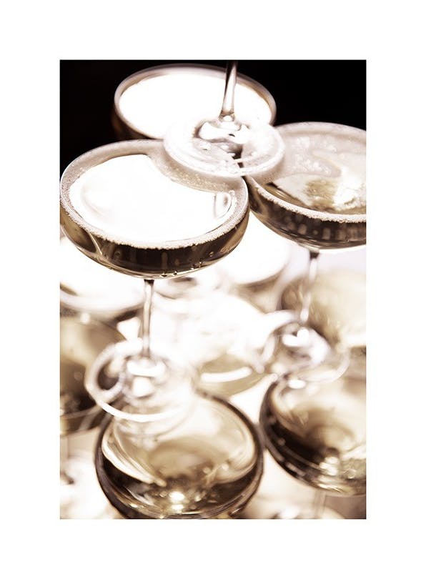 Sparkling Champagne Poster (30x40 cm)