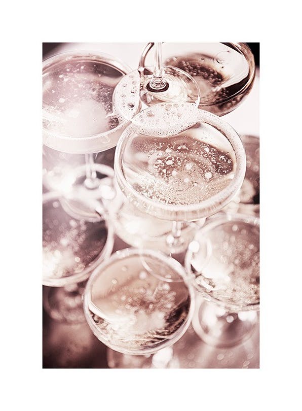 Champagne Blush Poster (21x30 cm)- Poster per la cucina