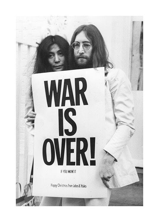 War is Over Poster - Peaceful protest - desenio.com