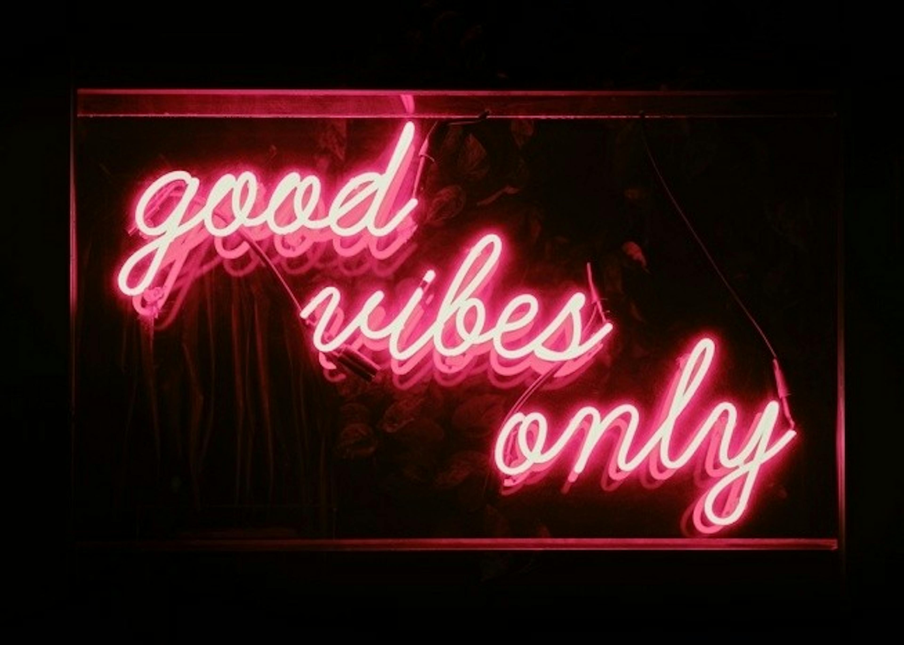 Good Vibes Neon Poster 0