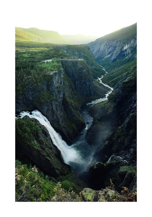 Vøringfossen Waterfall Plakát 0