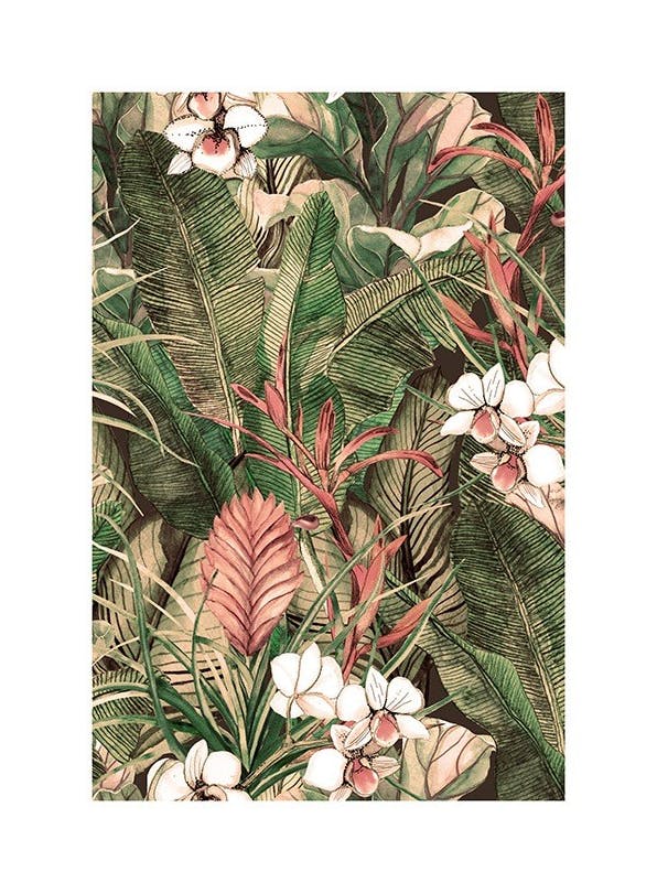 Botanical Pattern No1 Poster (70x100 cm) - Moderne kunst