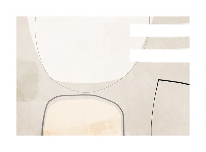 Beige Balance Poster (70x100 cm)
