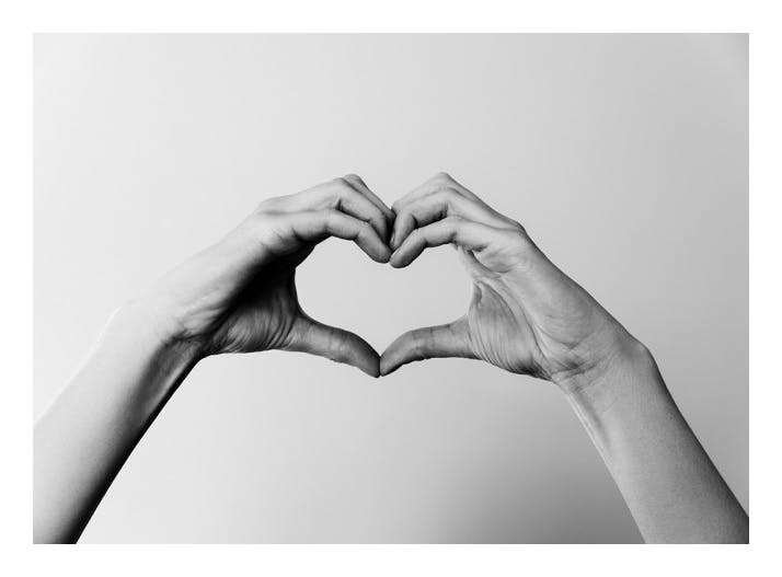 Heart Sign Plakat (30x40 cm) - Fotokunst