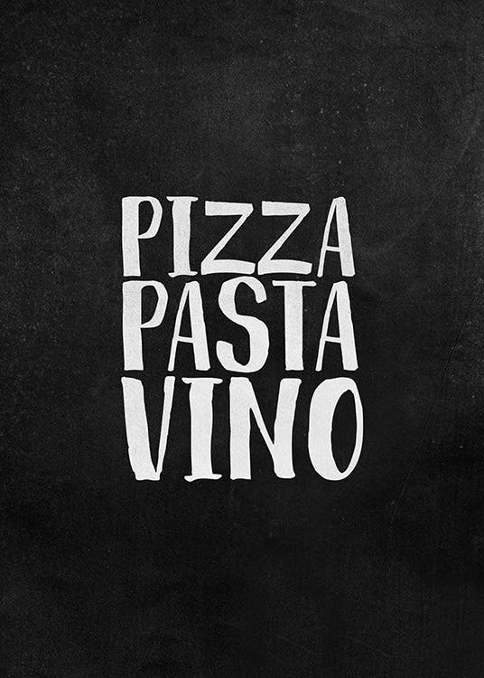 Pizza Pasta Vino Poster 0