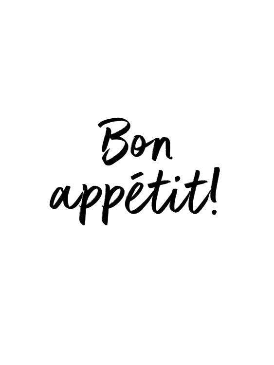 Bon Appetite Scribble Affiche 0