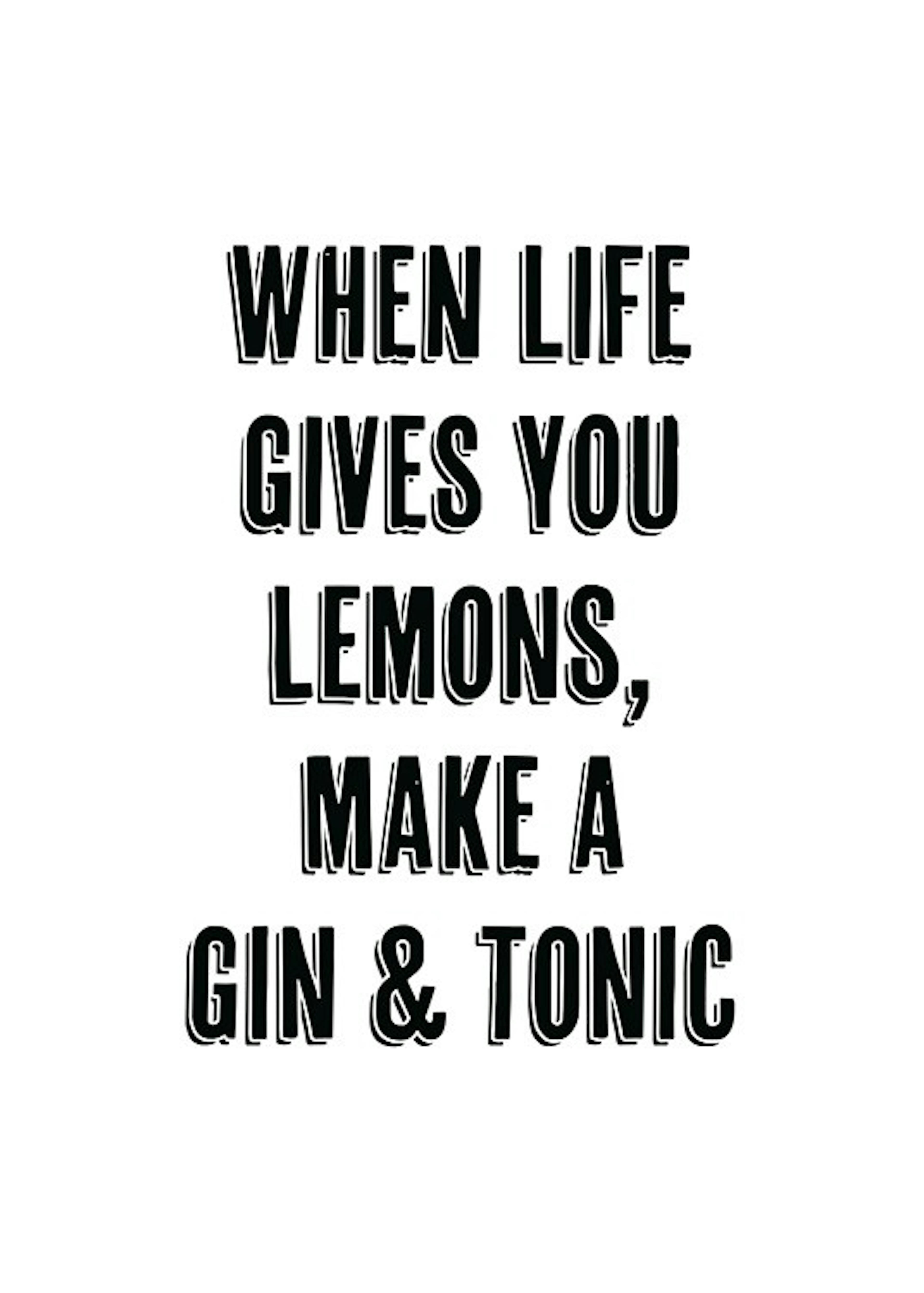 Gin and Tonic Poster 0