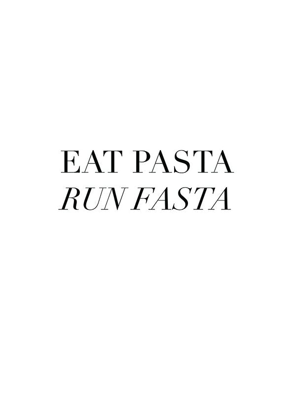 Eat Pasta Print (21x30 cm)- Text posters