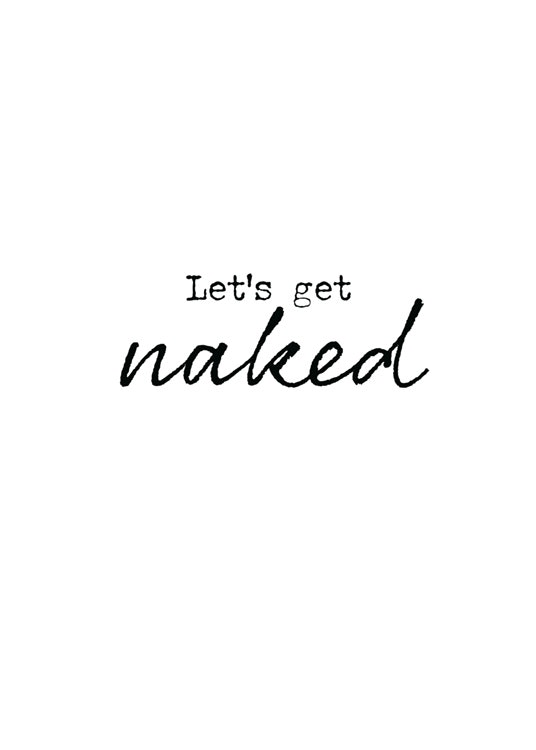 Get Naked Plagát 0