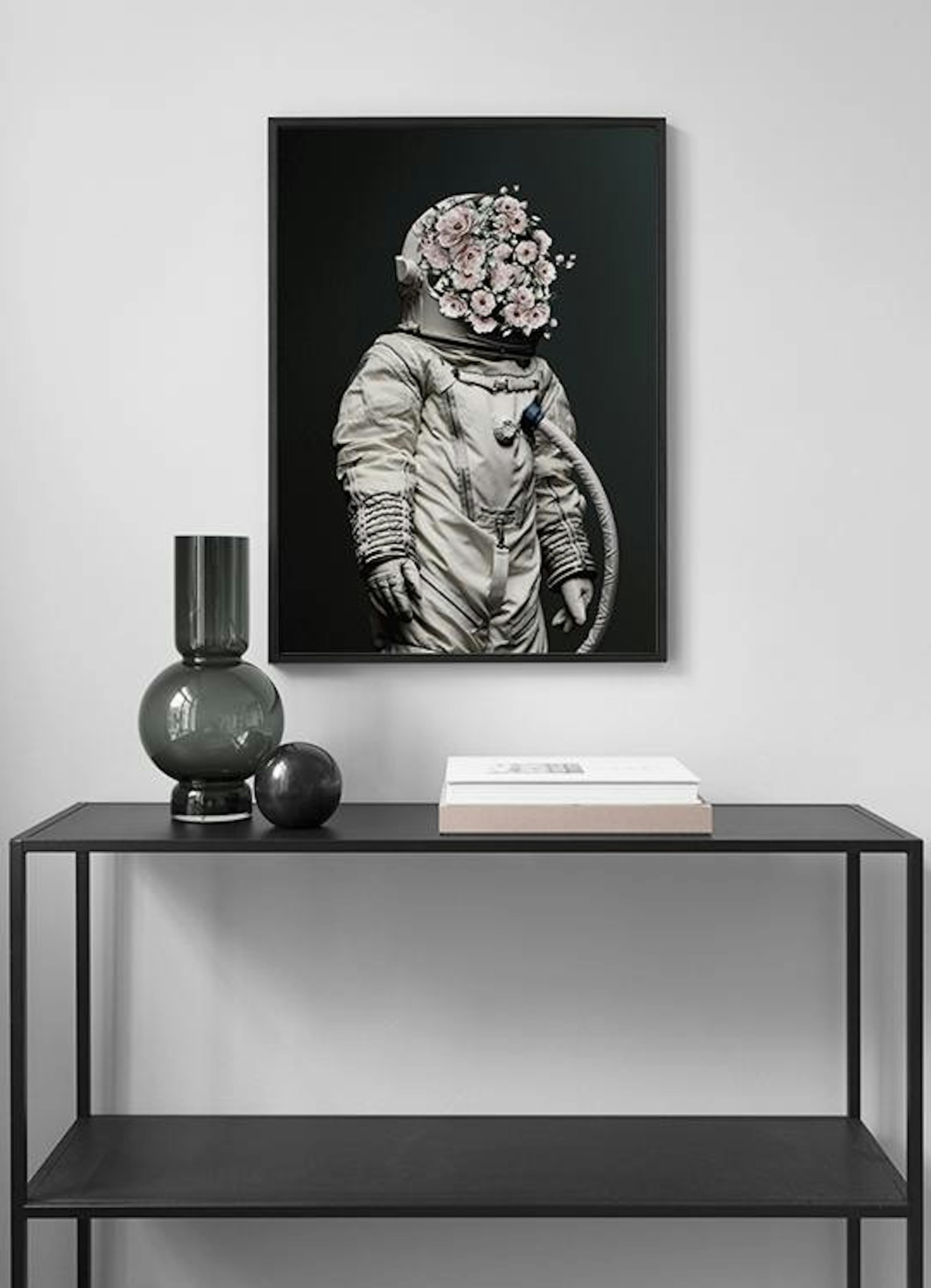 Flower Astronaut Poster