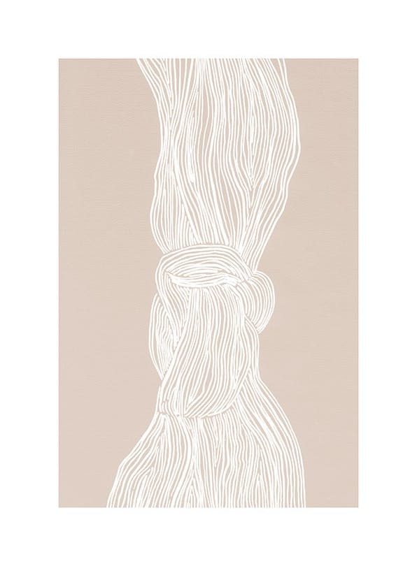 White Flow Plakat (50x70 cm) - Kunstplakater