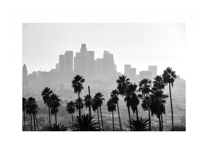Prints - Los Angeles Cityscape Print (50x70 cm) - Black & white prints