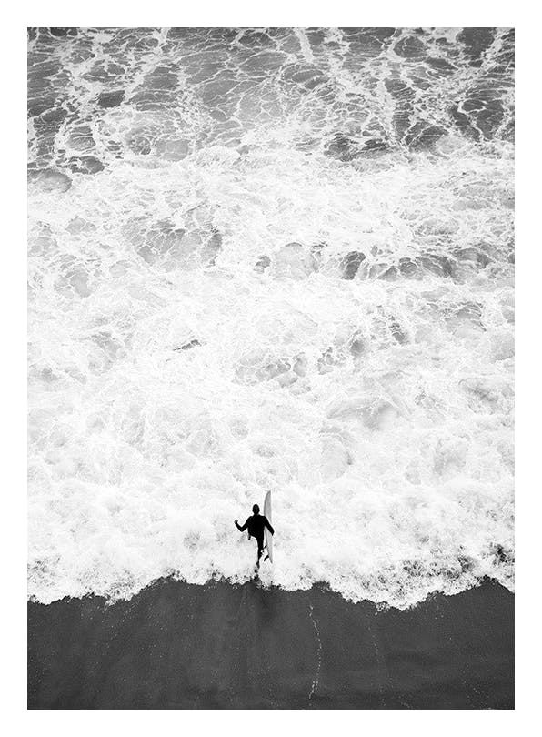 Running Into Ocean Poster (50x70 cm)