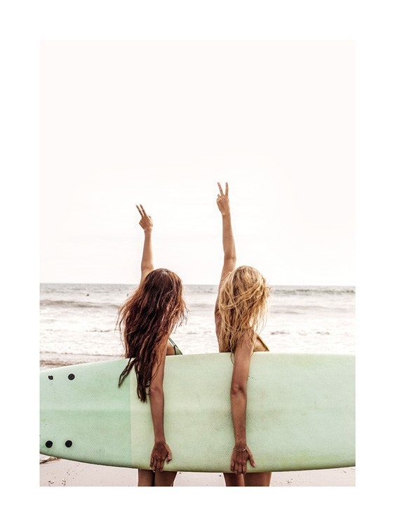 Surfer Girls Juliste 0