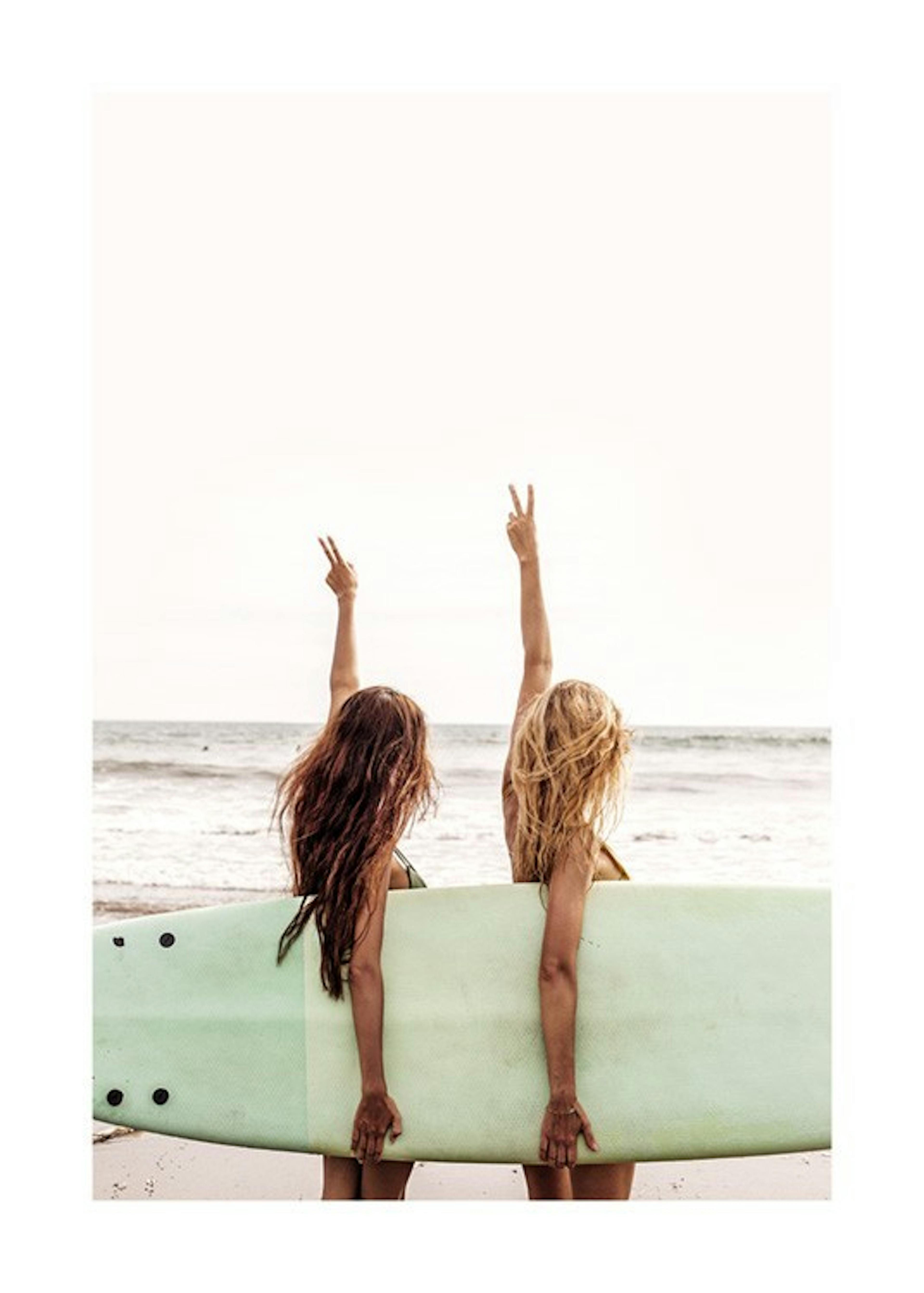 Surfer Girls Poster 0