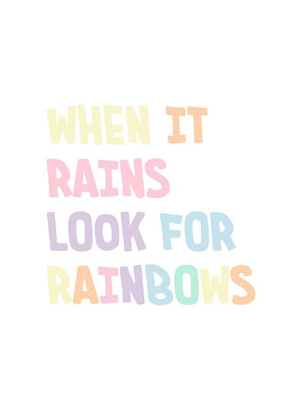 Look for Rainbows Poster (21x30 cm)