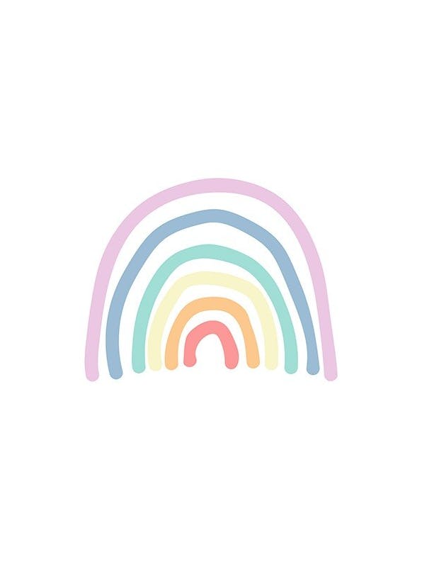 Painted Rainbows Poster (13x18 cm)