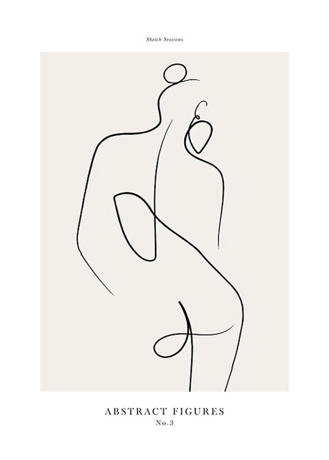 Line artplakater Plakater med line art Desenio.dk