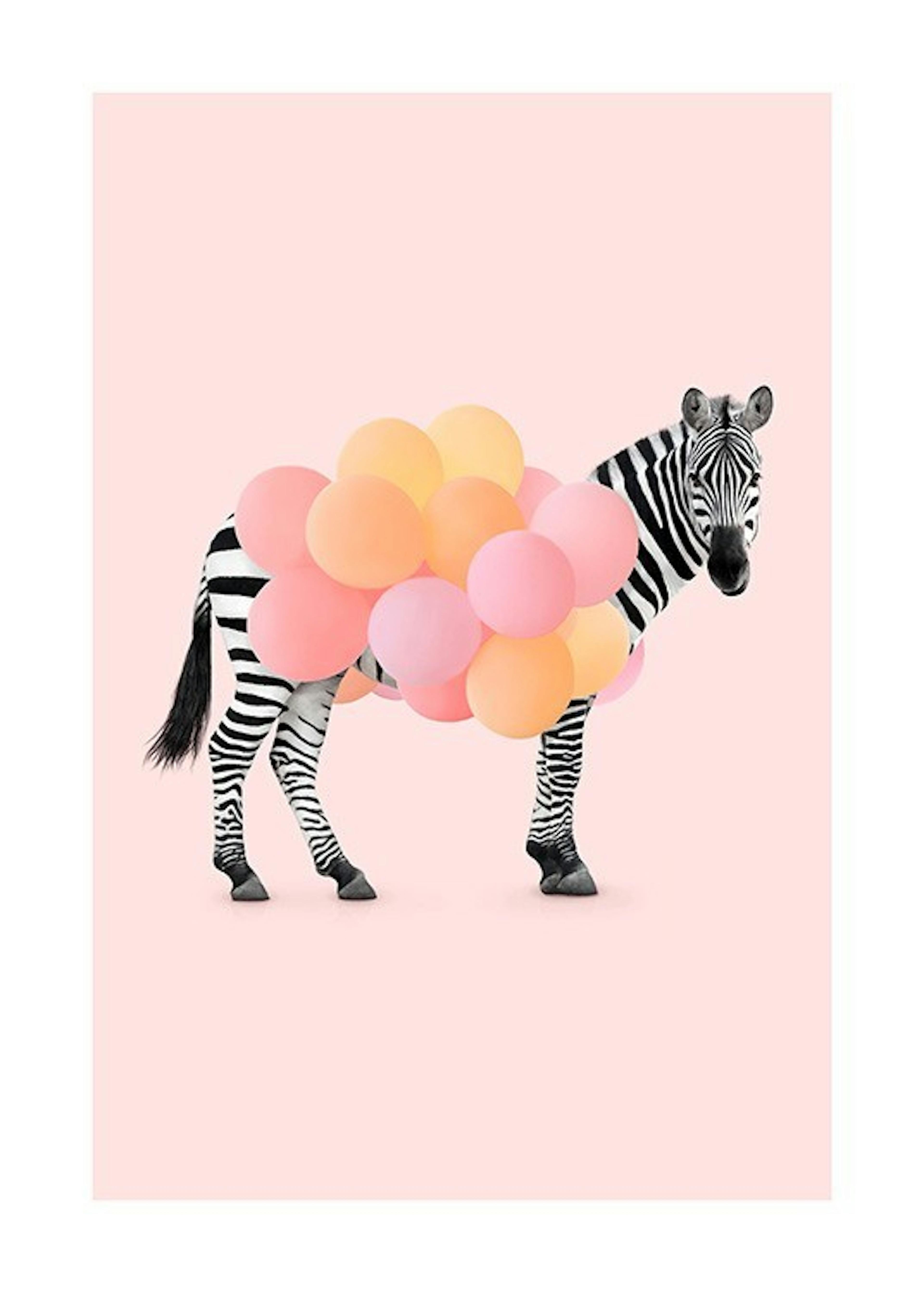 Zebra Balloon Print 0