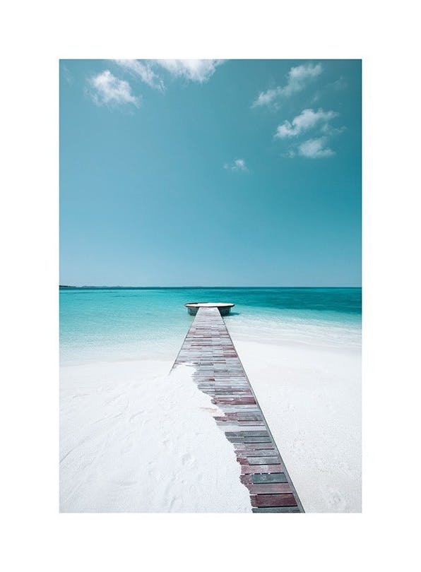 White Sand Beach Juliste (50x70 cm)  luontojulisteet