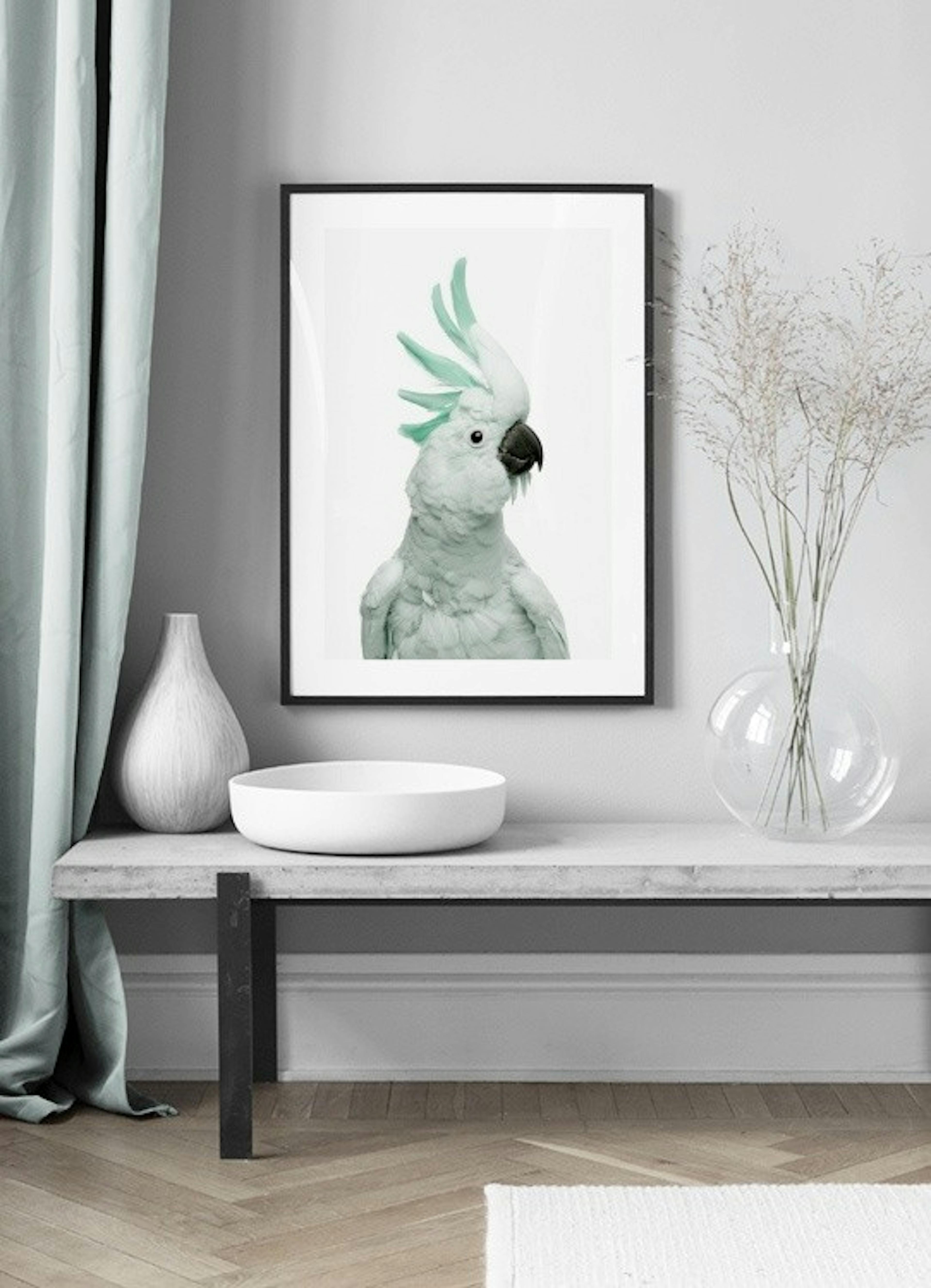 Mint Cockatoo Print