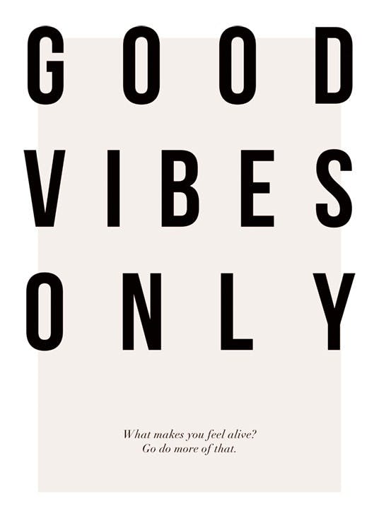 Good Vibes Only Affiche 0