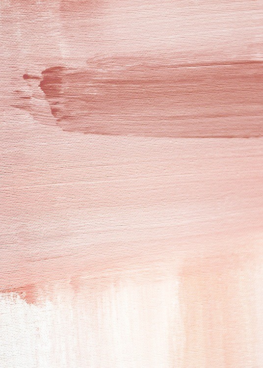 Abstract Painting Pink No1 Affiche