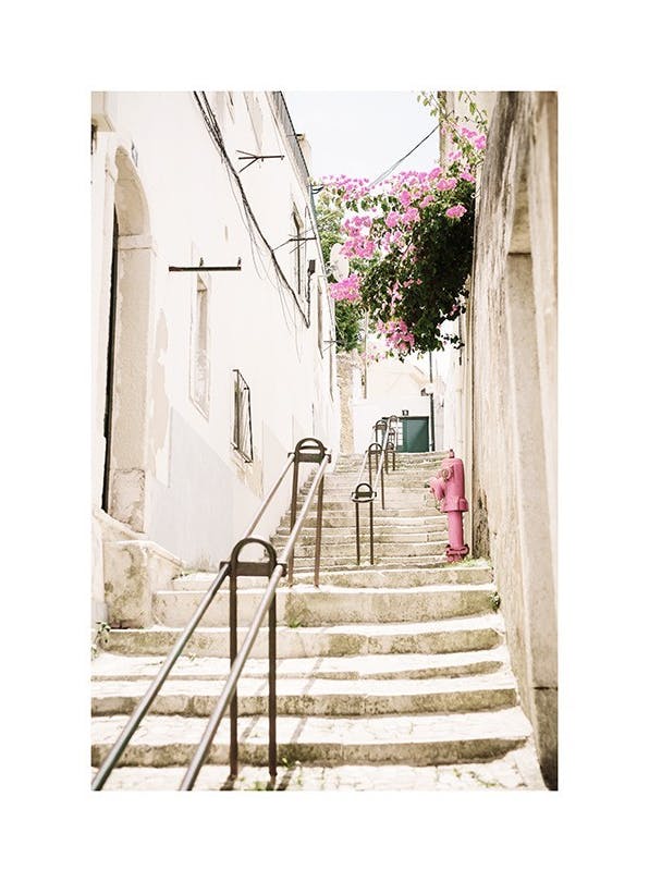 Lisbon Stairs Poster (30x40 cm) - Fotokunst
