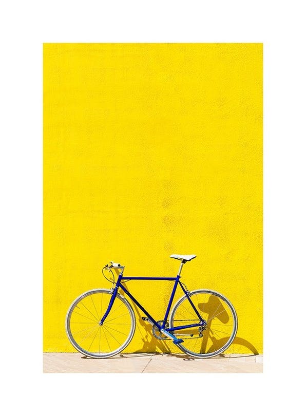 Yellow Bike Poster (30x40 cm) - Fotokunst