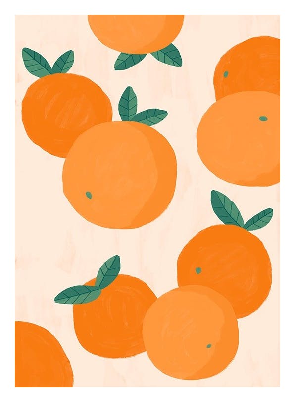 Oranges Illustration Plakat (30x40 cm)- Plakaty do kuchni
