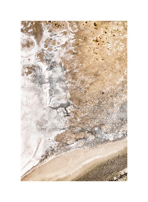Golden Salt Lake Plakat (30x40 cm)- Zdjęcia natury