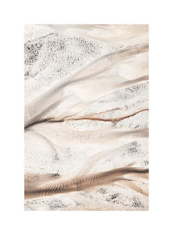 River Bed Aerial View Poster (50x70 cm)- Natureza