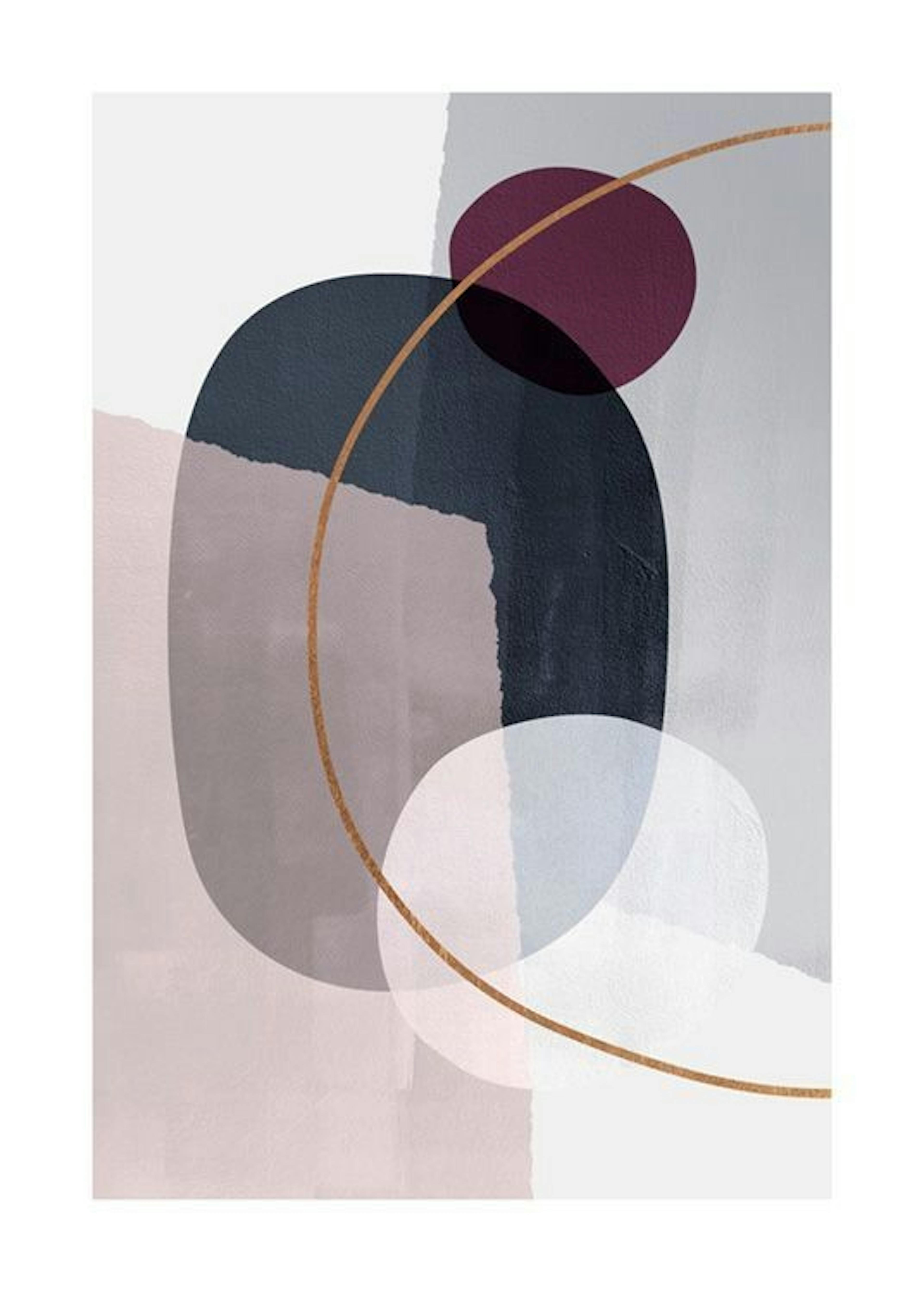 Abstract Color Blocks No2 Poster