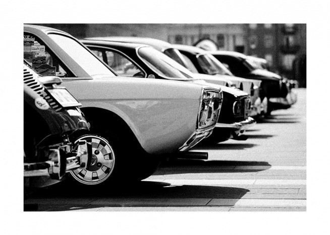 Vintage Cars Poster - Auto d'epoca retrò 