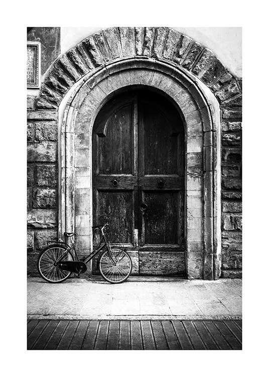 Bike and Arched Door Poster 0