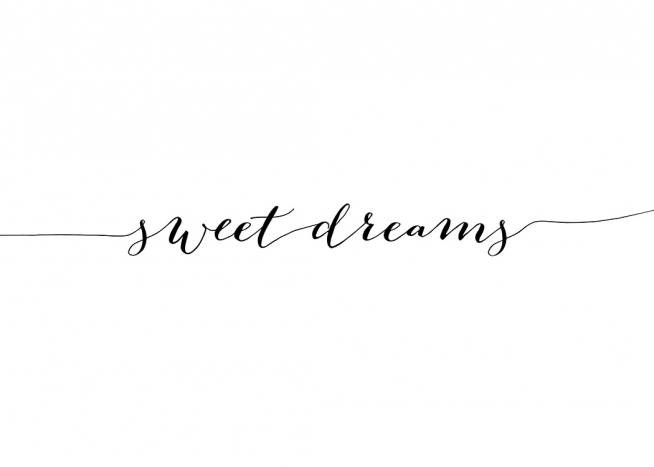 Sweet Dreams Line Poster - Sweet dreams 