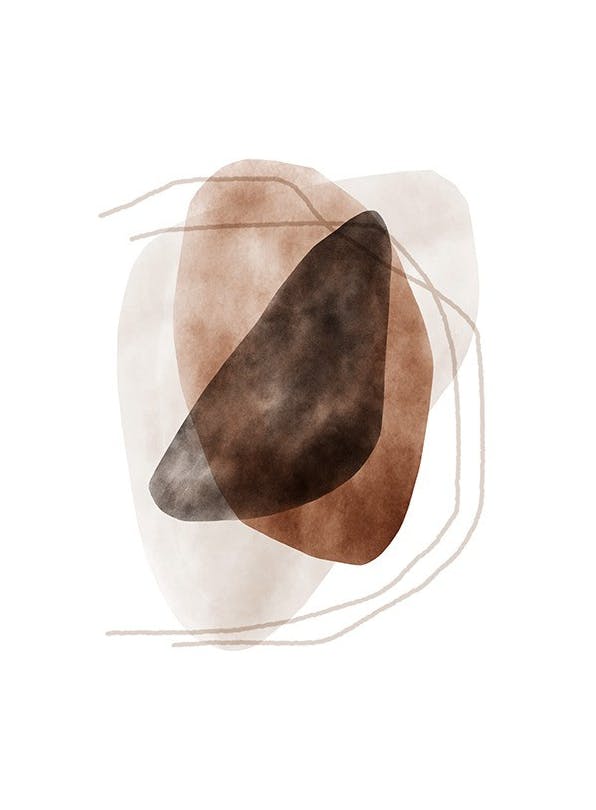 Watercolor Shapes No2 Plakat (70x100 cm)- Sztuka abstrakcyjna