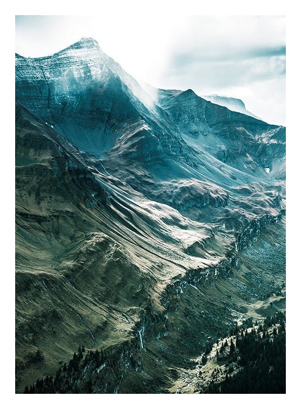 Mountain Mist Poster (50x70 cm) - Poster bergen