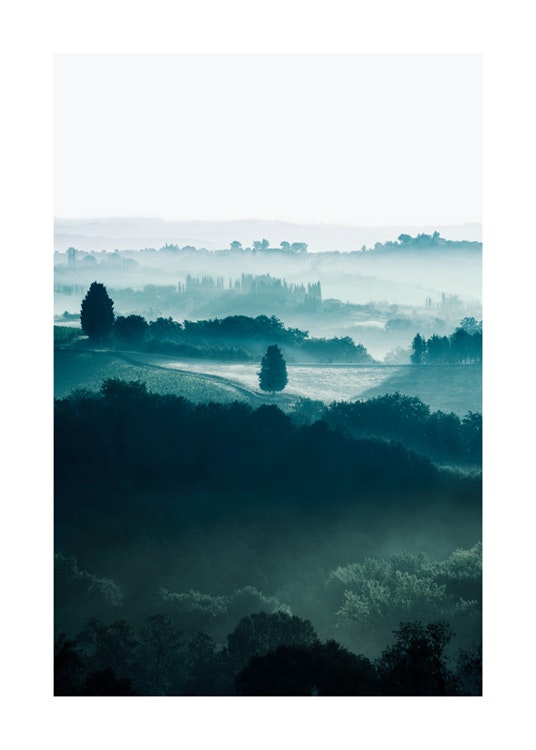 Fields in Tuscany Plakat 0
