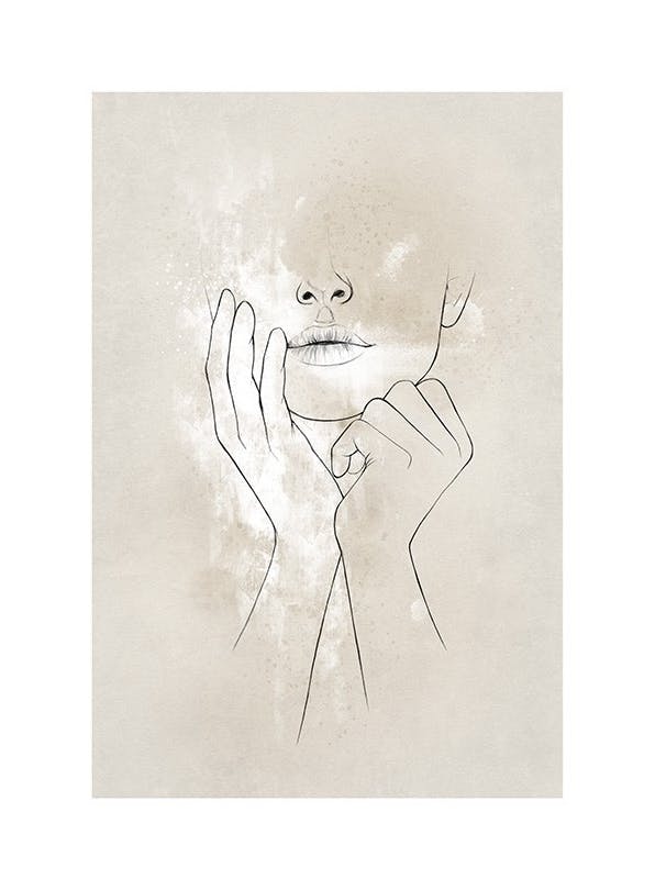 Female Shape No2 Plakat (50x70 cm)- Sztuka