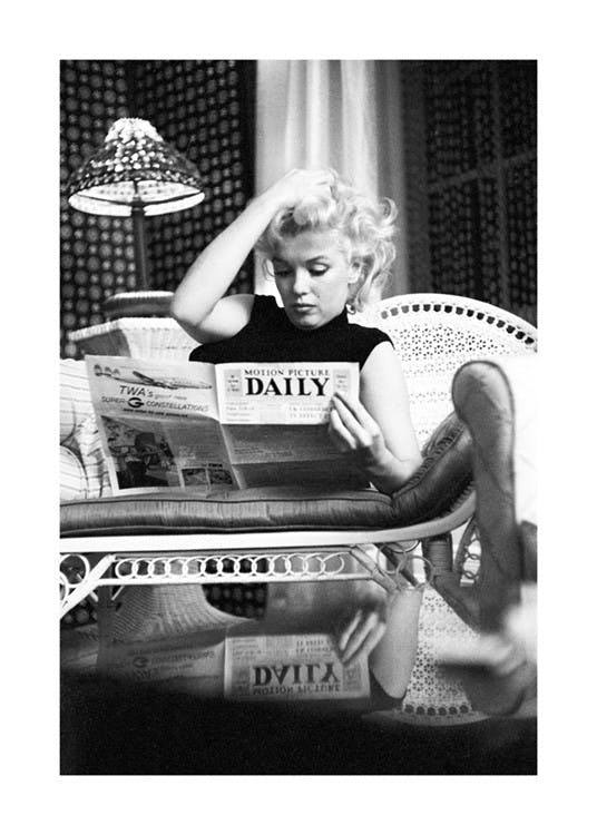 Marilyn Monroe Reading Plagát 0
