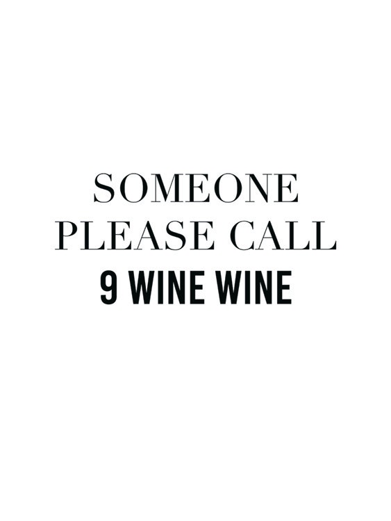 9 Wine Wine Plakat 0