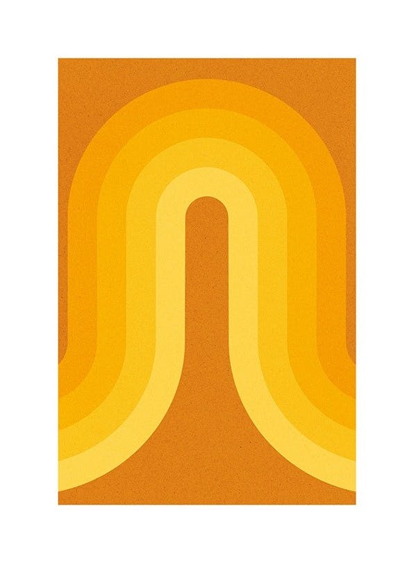 Retro Rainbow Poster (30x40 cm)- Arte grafica e poster