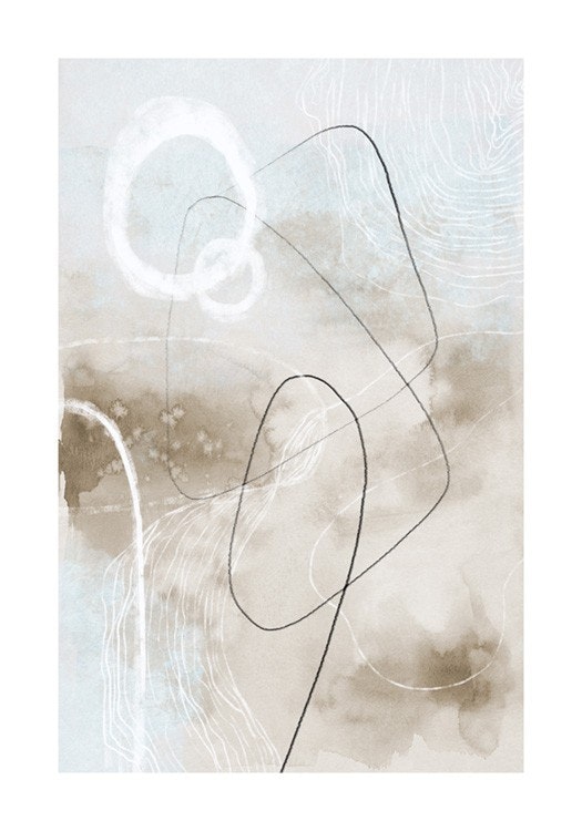 Soft Abstract Lines No2 포스터 0
