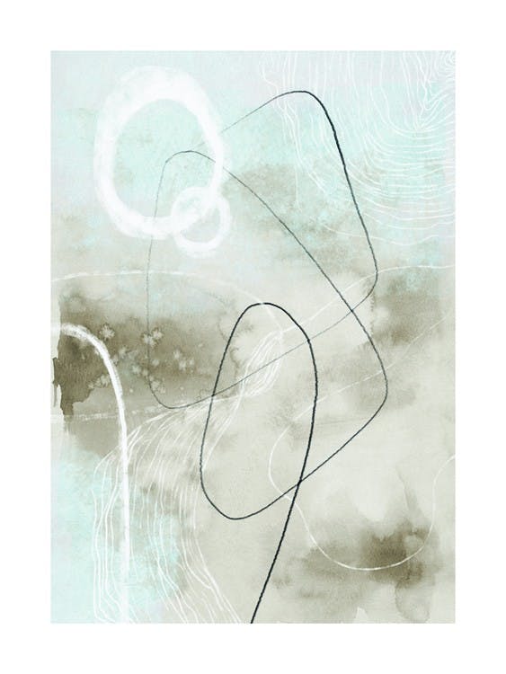 Soft Abstract Lines No2 Poster 0