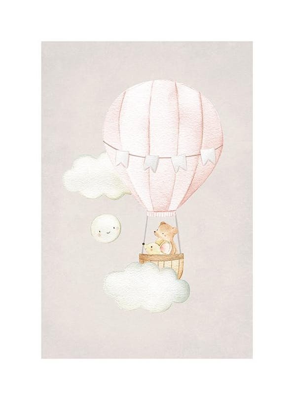 Hot Air Balloon No2 Plakat (21x30 cm)-Plakaty