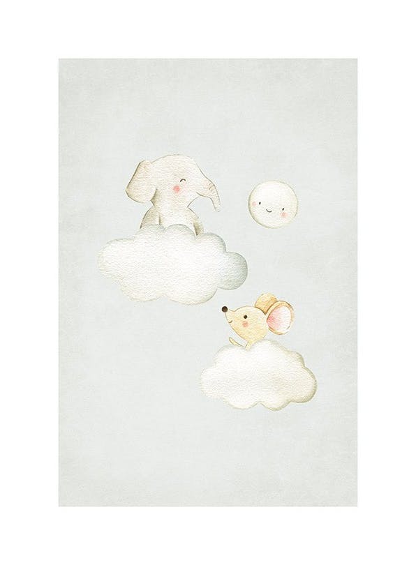 In the Clouds No2 Poster (30x40 cm) - Poster