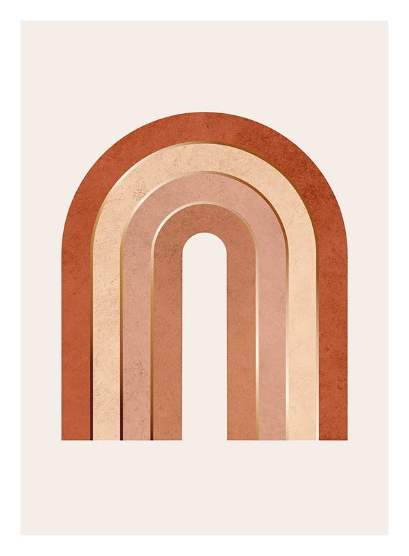 Golden Rainbow Poster (21x30 cm)- Poster in oro e argento