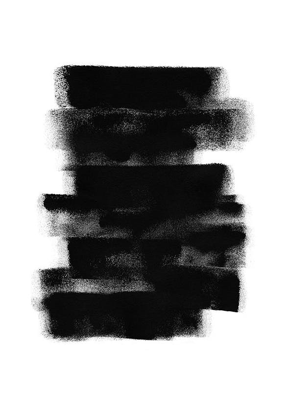 Paint it Black No2 Plakat (50x70 cm)- Sztuka abstrakcyjna